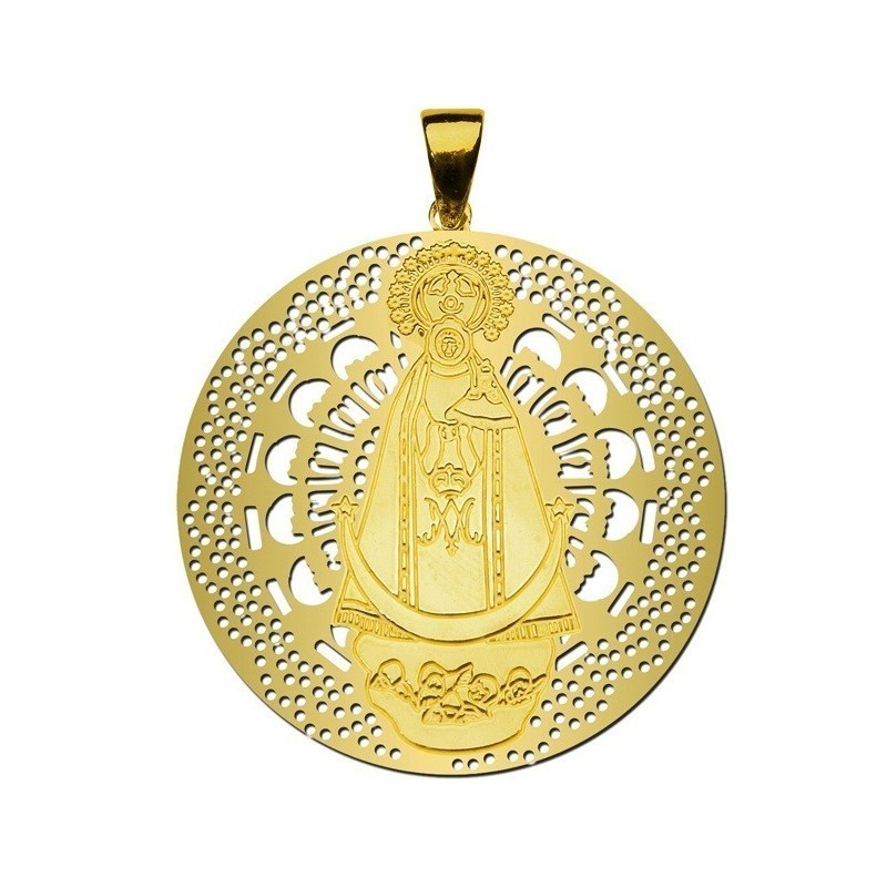 Medalla Virgen Llanos plata de ley®. 40mm