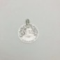 Medalla Padre Pío en plata de ley y diamante®. 35mm