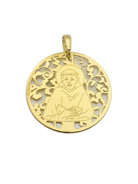 Medalla San Francisco de Asís plata de ley®. 35mm