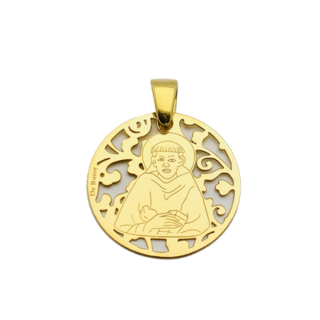 Medalla San Francisco de Asís plata de ley®. 25mm