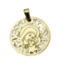 Medalla Virgen del Camino plata de ley y nácar®. 25mm