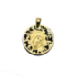 Medalla Virgen del Camino en plata de ley y ónix®. 25mm