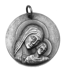 Medalla Virgen del Camino en plata de ley