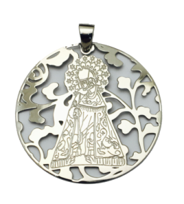 Medalla Virgen Desamparados Plata ley 925m 40mm