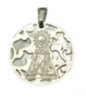 Medalla Virgen de los Desamparados plata de ley y nácar®. 20mm