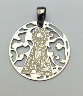 Medalla Virgen Desamparados Plata ley 925m 22mm