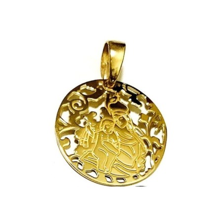 Medalla Virgen del Carmen plata de ley®. 40mm