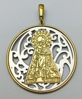 Medalla Virgen de los Desamparados plata de ley®. 40mm