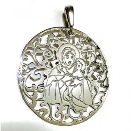 Medalla Virgen Schoenstatt plata de ley®. 40mm
