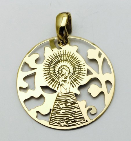 Medalla Virgen Pilar en Plata de ley®. 25mm