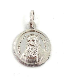 Medalla Fray Leopoldo en plata de ley. Tamaño 15mm