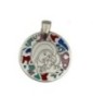 Medalla Virgen del Camino plata de ley y esmalte®. 25mm