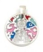 Medalla Virgen de las Nieves en plata de ley y esmalte®