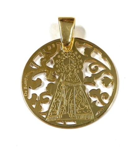 Medalla Virgen de los Desamparados plata de ley y nácar®. 35mm