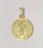 Medalla San Benito en plata de ley 12mm