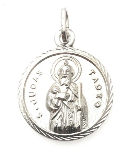 Medalla San Judas Tadeo en plata de ley