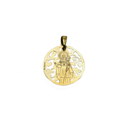 Medalla Sant Narcis en plata de ley. Tamaño: 35mm