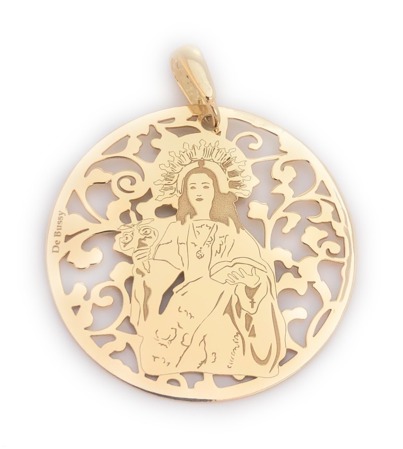Medalla La Santa de Totana plata de ley®. 35mm