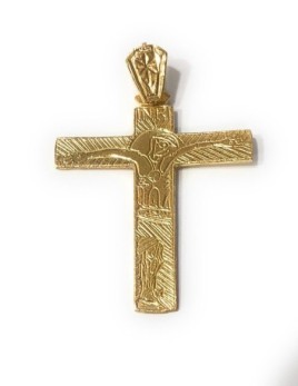 Cruz Familia Camino Neocatecumenal plata de ley cubierta de oro de 18kt

Tamaño: 24mm + 7mm reasa