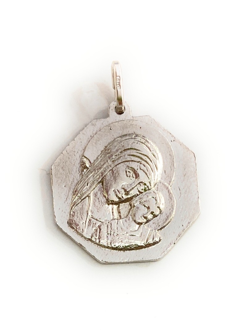 Medalla Virgen del Camino plata de ley