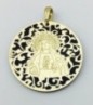 Medalla Virgen de Amargura (Paso Blanco de Lorca) plata de ley y ónix®. 40mm
