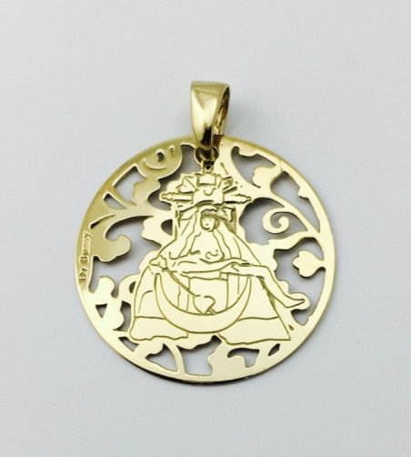Medalla Virgen de las Angustias (Patrona de Granada) plata de ley®. 25mm
