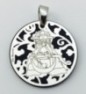 Medalla Virgen de las Angustias (Patrona de Granada) plata de ley y ónix®. 25mm