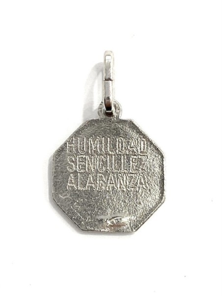 Medalla comunión Virgen del Camino Neocatecumenal en plata de ley