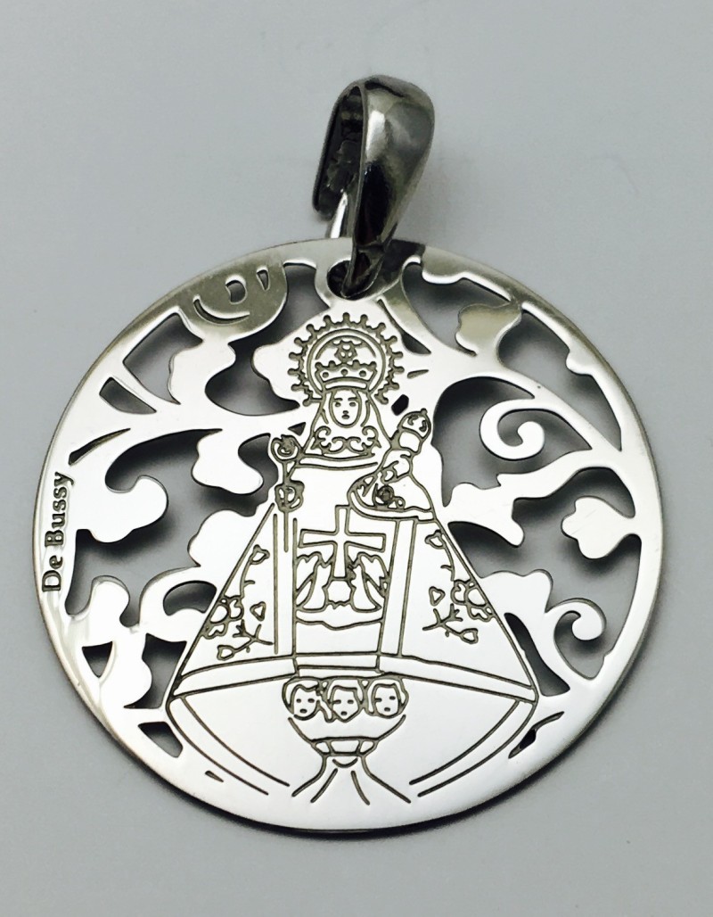 Medalla Virgen de Covadonga o Virxe de Cuadonga plata de ley®. 25mm