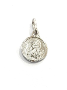 Medalla Virgen de la Fuensanta escapulario plata de ley 925. Tamaño 12mm