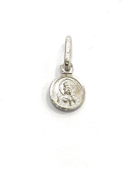Medalla Virgen de la Fuensanta escapulario plata de ley 925. Tamaño 8mm