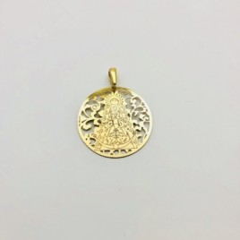 Medalla Virgen del Rocío plata de ley®. 30mm