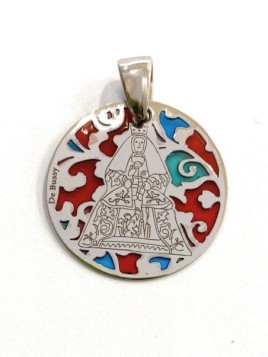 Medalla Virgen de los Reyes (Sevilla) en plata de ley y esmalte®