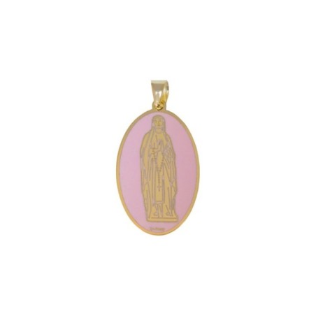 Medalla Virgen de Lourdes plata de ley® 15mm