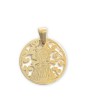 Medalla Virgen de las Nieves plata de ley® cubierta de oro 25mm