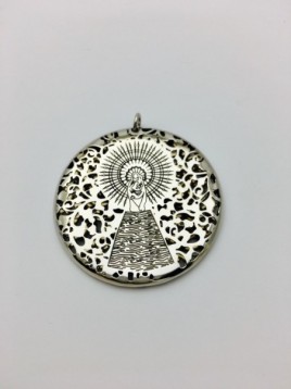 Medalla Virgen Pilar en Plata de Ley  40mm