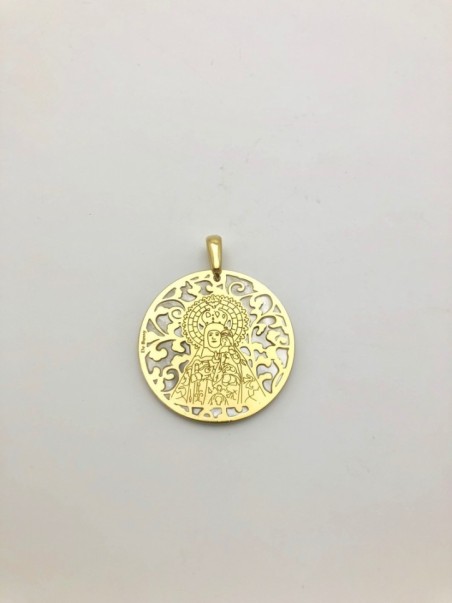 Medalla Virgen de la Luz plata de ley y nácar®. 35mm