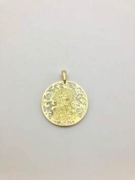 Medalla Virgen de la Luz plata de ley y nácar®. 35mm