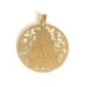 Medalla Virgen del Rocio plata de ley y nácar®. 25mm