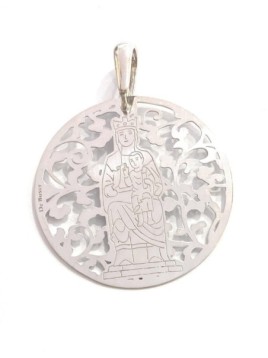 Medalla Virgen de Leyre plata de ley®. 35mm