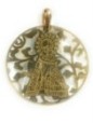 Medalla Virgen de los Desamparados plata de ley y nácar®. 40mm
